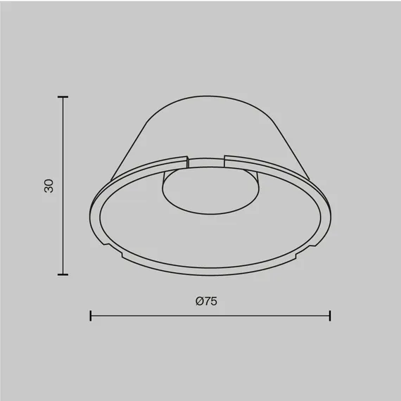 Линза ⌀75mm 60° для Фокус / Focus Led 40Вт Technical lensd75-60