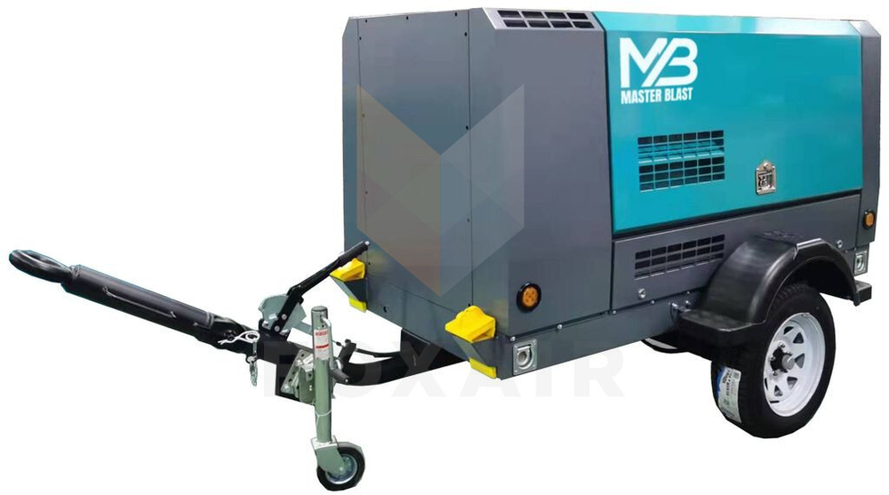 Винтовой дизельный компрессор master blast mb210d