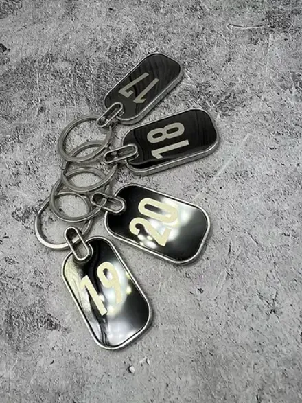 Номерки на ключи металл