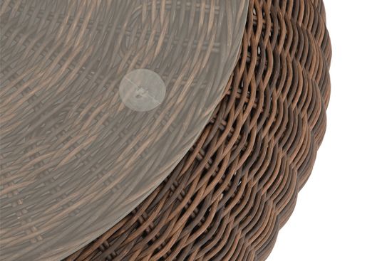 "Барселона" журнальный столик из искусственного ротанга, цвет коричневый