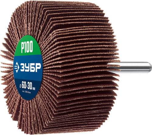 36602-100 Круг шлифовальный веерный лепестковый, P100, 60X30мм