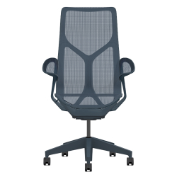 Кресло Herman Miller Cosm, высокая спинка, цвет Nightfall, подлокотники «лепестки» (Leaf)