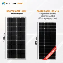 Солнечная батарея ВОСТОК ФСМ 150-12 М10