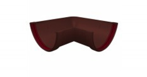 Угол желоба 90гр. универсальный ПВХ Grand Line Стандарт, коричневый