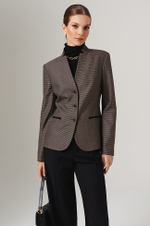 1890 Жакет женский (черно-бежевый)
