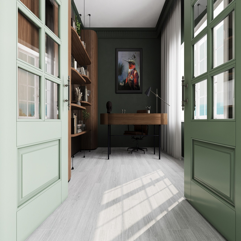 Ламинат EverSense Дуб Виктория светло-серый EL1050