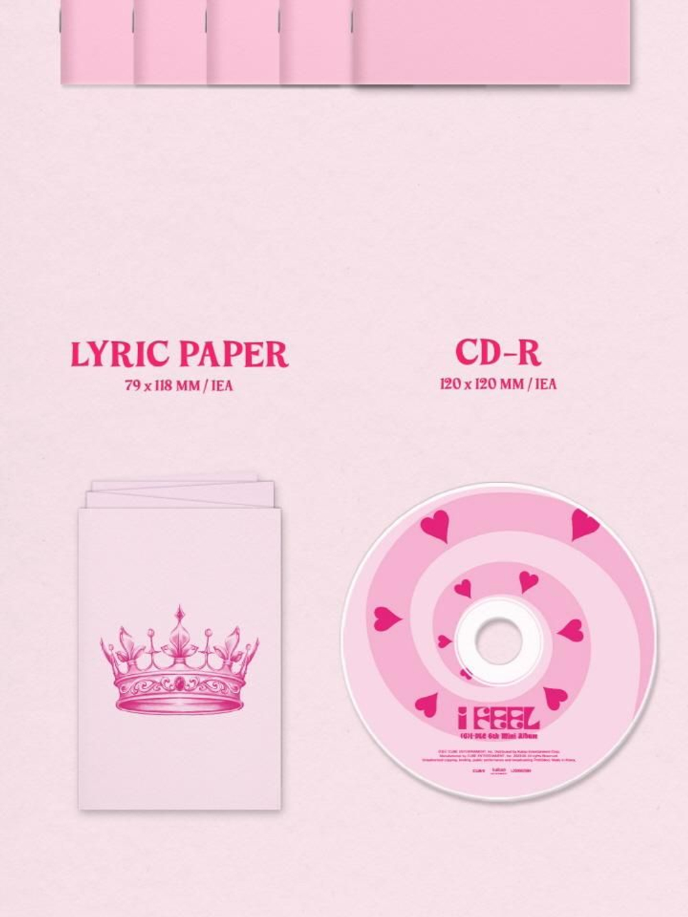 Альбом (G)I-DLE - I FEEL 6th Mini Album JEWEL CASE 5 Version SET