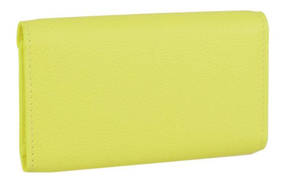 Balenciaga Leather Key Pouch Women"s Yellow