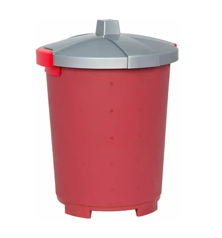 Бак пищевой 65 л 47*66см п/п бордовый (РЕСТОЛА)