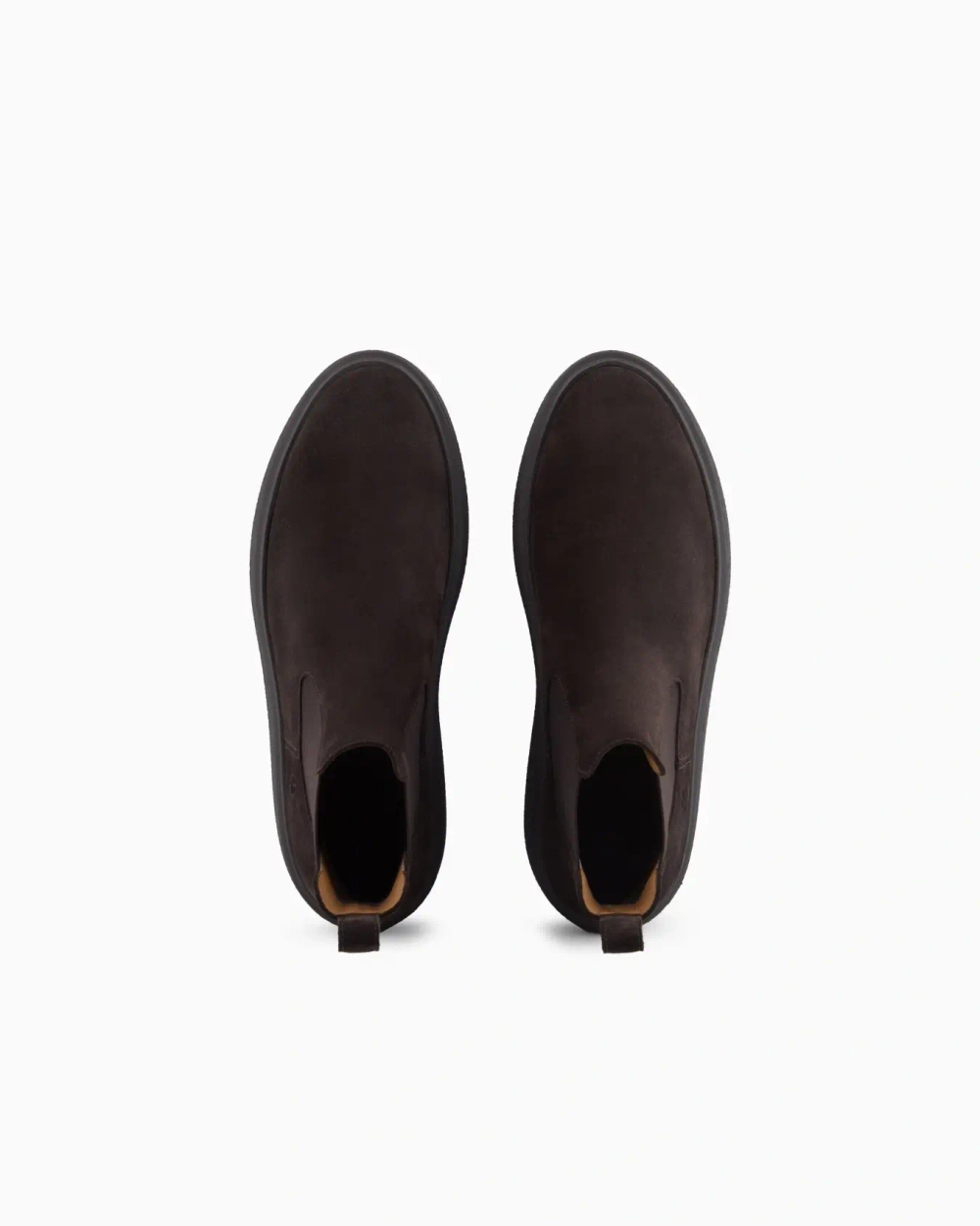 Suede Ankle Boots – мужские замшевые ботильоны на низком ходу от GIORGIO ARMANI