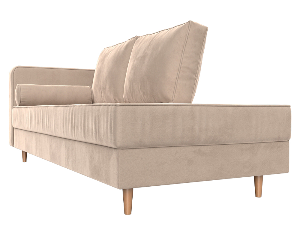 Кушетка Прайм левая, Бежевый, Велюр, 100873L