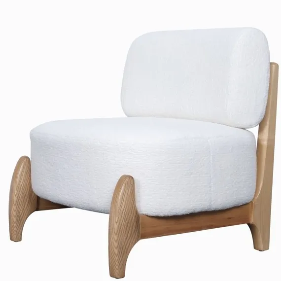 Кресло Judge белое со светлыми ножками