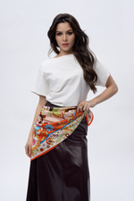 Платок «Матрёшки. Латинская Америка»