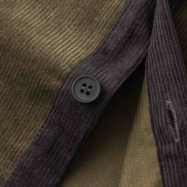 Рубашка Velvet Button темно-оливковый / графитовый - фото 9