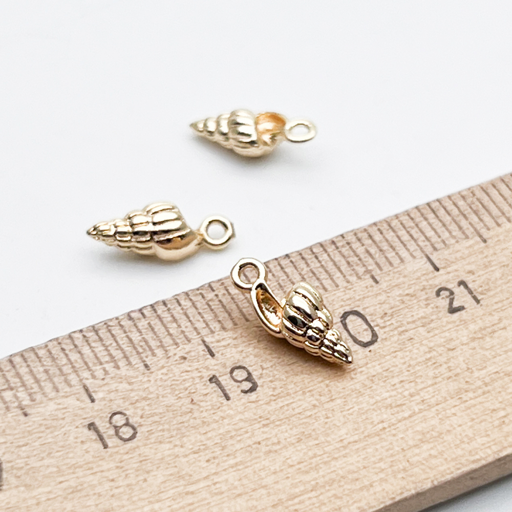 Подвеска Ракушка, цвет золото, размер 11*4 мм, цена за 1 шт