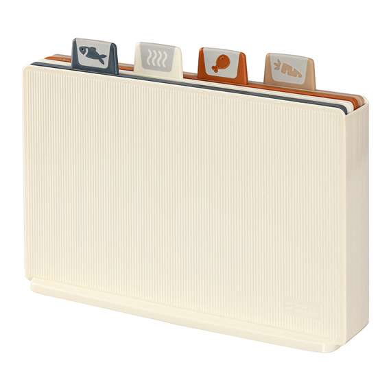 Набор из 4-х разделочных досок с держателем cut&amp;store