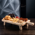 Деревянная сервировочная  доска для подачи блюд и закусок из древесины кедра. Art of Siberia. RD18