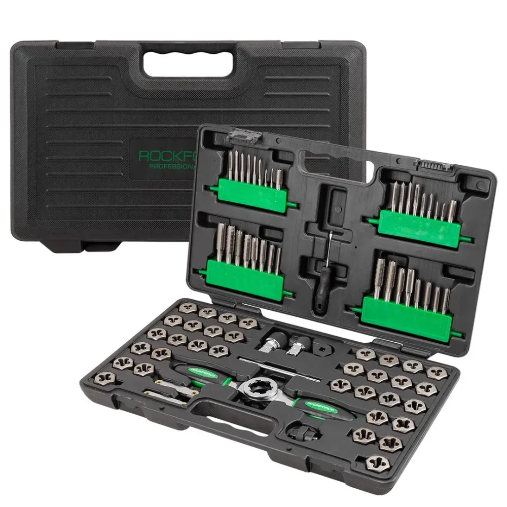 Набор метчиков и плашек 76пр. RockFORCE RF-M076-3