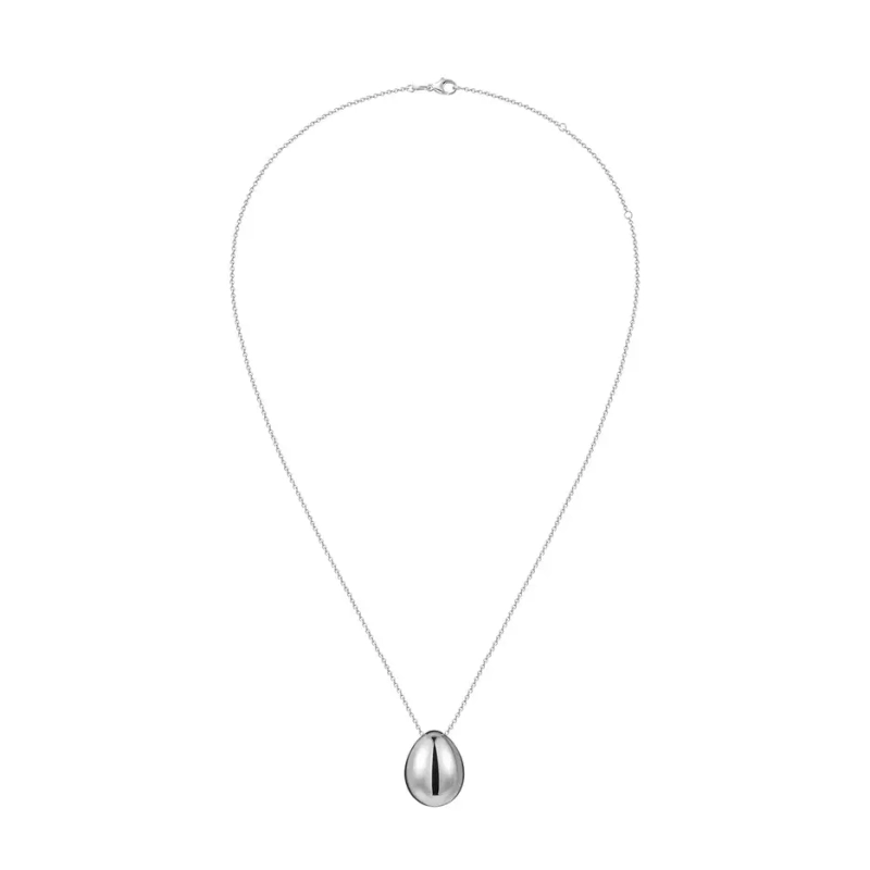 Колье Мини Запеченное Яичко – Серебро