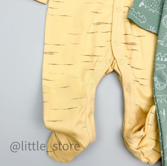 Комплект слипов хлопковых Желтый/зеленый