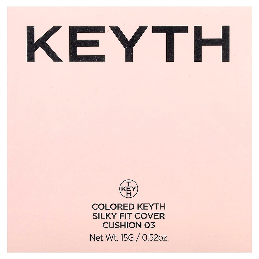 KEYTH, шелковистый кушон, тон 03 натуральный бежевый, 15 г (0,52 унции)