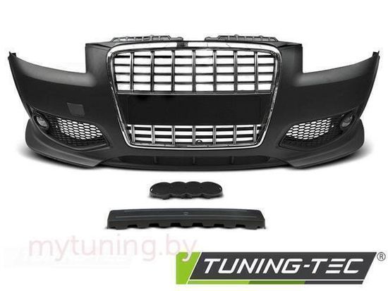 Передний бампер S8 STYLE CHROME для Audi A3 8P