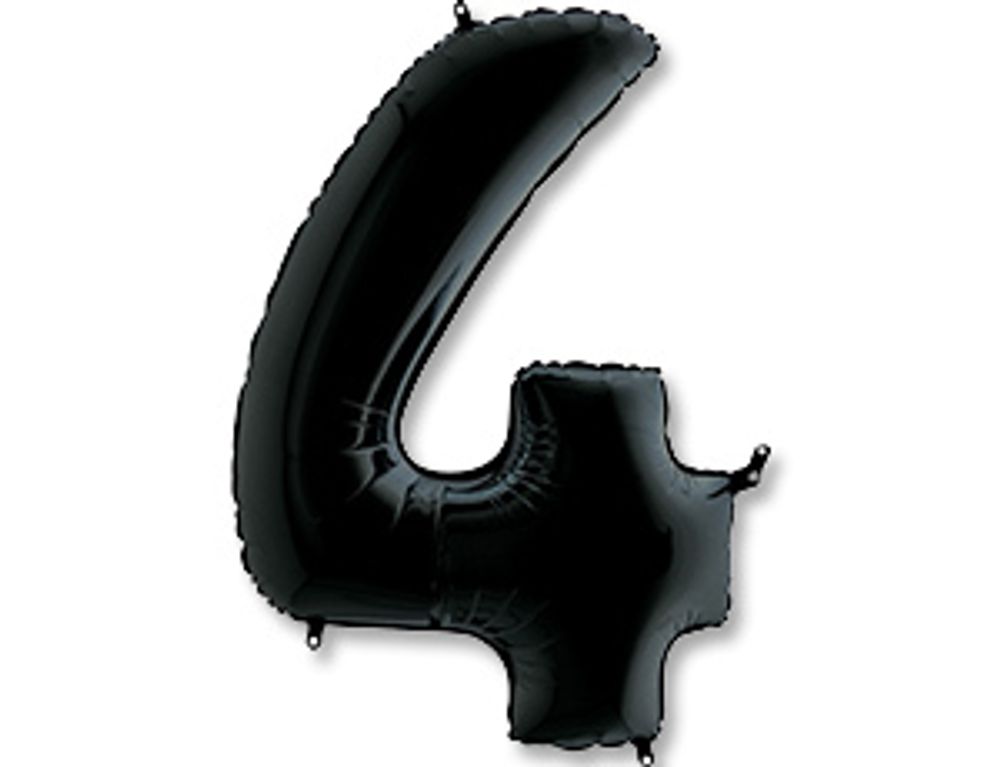 Цифра "4" Чёрный