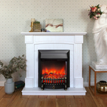 Каминокомплект Real Flame Andrea WT с очагом Fobos Lux Black (без пульта)