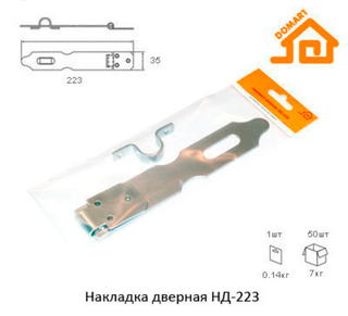 Накладка дверная НД - 223 чёрная (Т-Д)