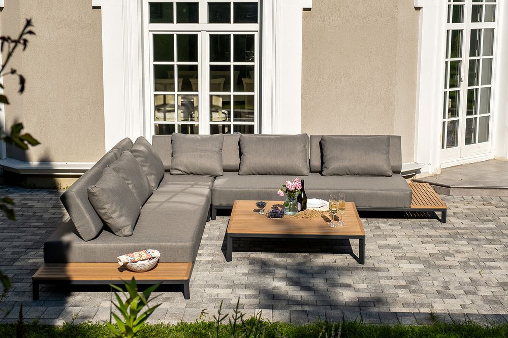 "Амальфи" трансформирующаяся лаунж-зона из алюминия, цвет графит