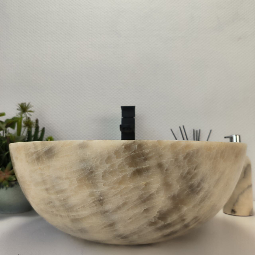 Раковина из оникса Bowl Grey TinLip BO-63042 45*45*17 42