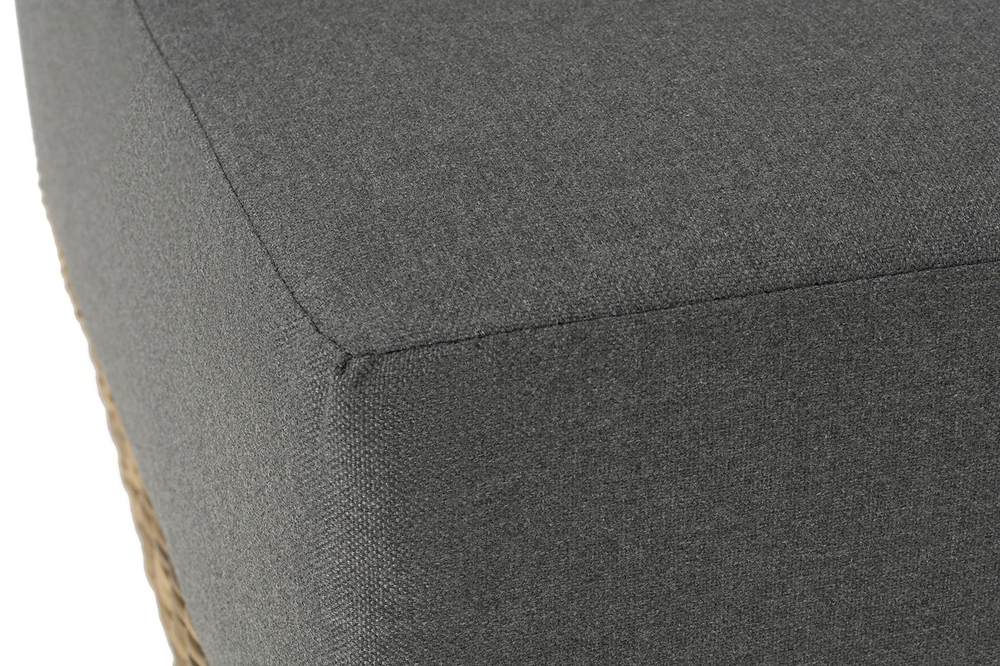 "Капри" модуль диванный угловой с подушками, цвет соломенный