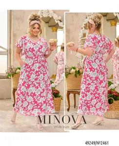 Платье 2461-малиновый Minova