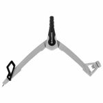 Готовальня BRAUBERG ULTRA, 4 предмета: циркуль 135 мм, запасные грифели, насадка, графитовый цвет, 210821