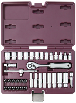 TS038 Набор инструмента 1/4"DR, 38 предметов