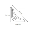 Плинтус для столешниц LB15 Белый 3м