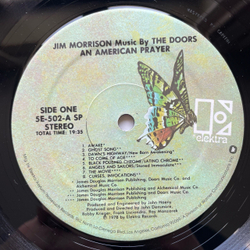 Винтажная виниловая пластинка LP Jim Morrison Music By The Doors An American Prayer (США 1978)