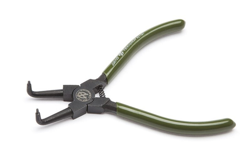 Ключ съемник стопорных колец /сжим/ изогнутый (180 мм) (Дело Техники)