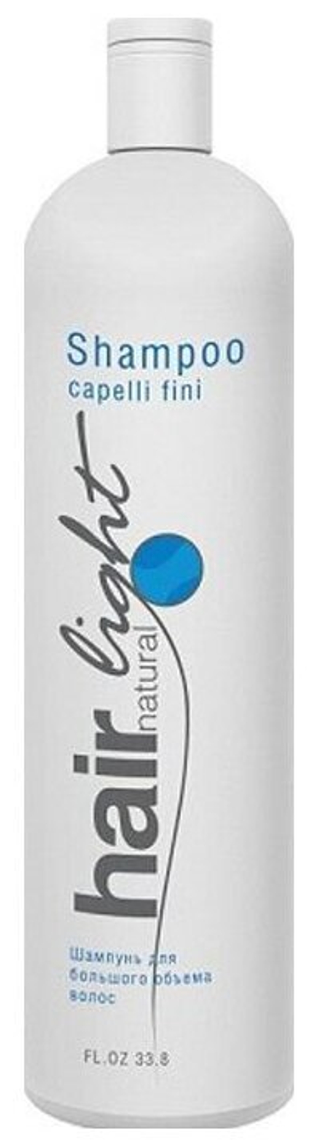 HC HAIR LIGHT Шампунь для большего объема волос 1000мл "Hair Natural Light Shampoo Capelli Fini"