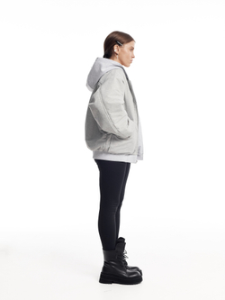 Двухсторонний Бомбер SDW в цвете серый меланж