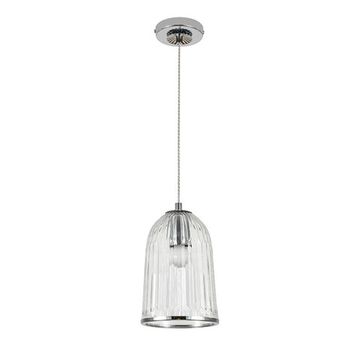 Подвесной светильник 1*E27 V000481 11046/1P Chrome хром Lucido Indigo