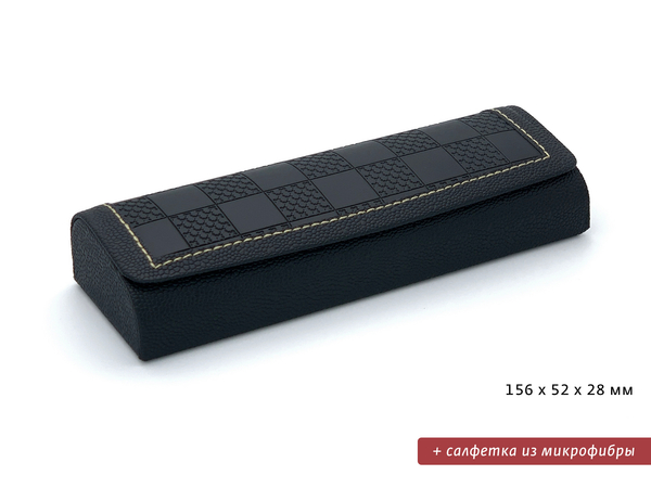 Футляр для очков с салфеткой 987 черный