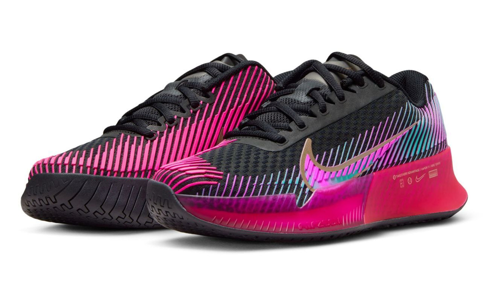 Женские Кроссовки теннисные Nike Air Zoom Vapor 11 Premium - black/fireberry/fierce pink/multi-color