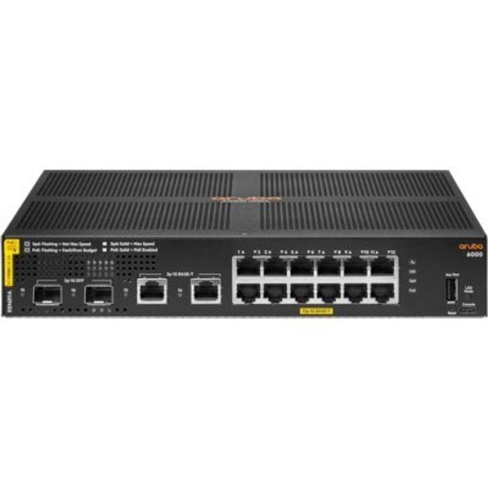 Коммутатор HPE Aruba 6000 12G Class4 PoE 2G/2SFP R8N89A
