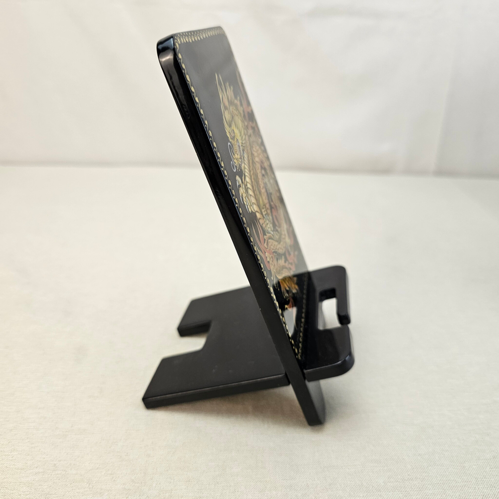 Сувенирная подставка для телефона с росписью Палех "Дракон"