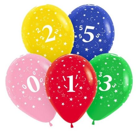 Шар с рисунком "Цифры"