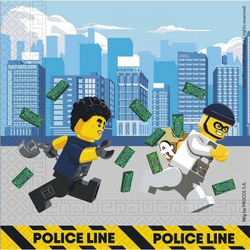 Распродажа Салфетки LEGO CITY  лего сити 33см 20шт.