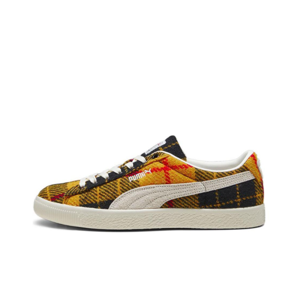 Кроссовки Puma x Harris Tweed Suede Vintage 'Tartan Yellow' 393219-02