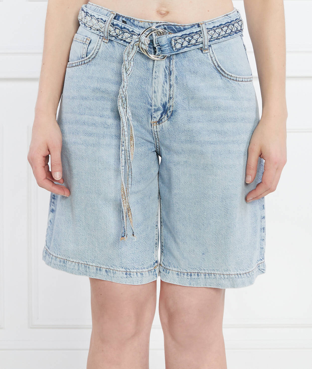 Шорты + пояс Liu Jo - голубой(UA3194 DS001)