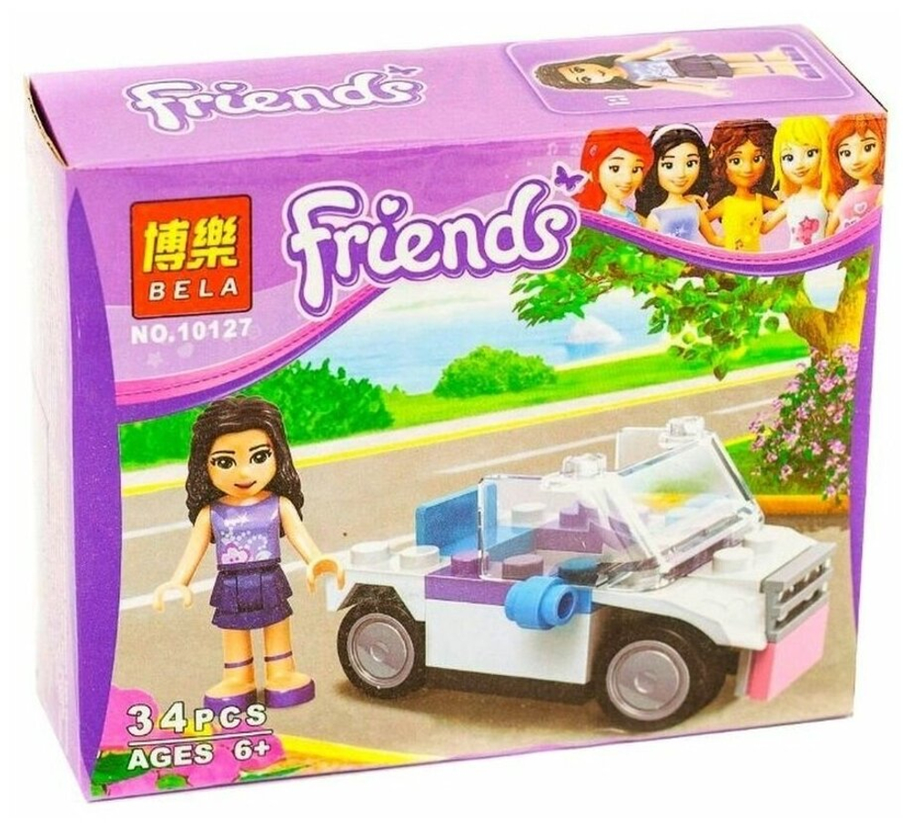 Конструктор Friends 10127 "Автомобиль Эммы", 34 детали.
